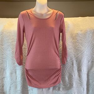 IZ Byer Chic Mauve Long Sleeve Dress Size M